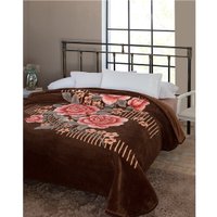Cobertor Jolitex Kyor Plus Casal Bologna, Marrom - 180x220