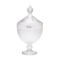 Potiche com Pé Lyor Cristal Bico de Jaca Perseu - 6648
