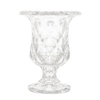 Vaso com Pé Lyor Diamond, Vidro - 4371