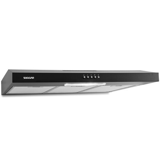 Depurador de Ar Suggar Slim, 80 cm, 3 Velocidades, Preto - DPS181PT