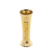 Vaso Decorativo Rose Wolff em Vidro Metalizado, Dourado - 61257 