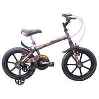 Bicicleta Infantil Track & Bike Dino, Aro 16, Rodinhas Laterais, Grafite
