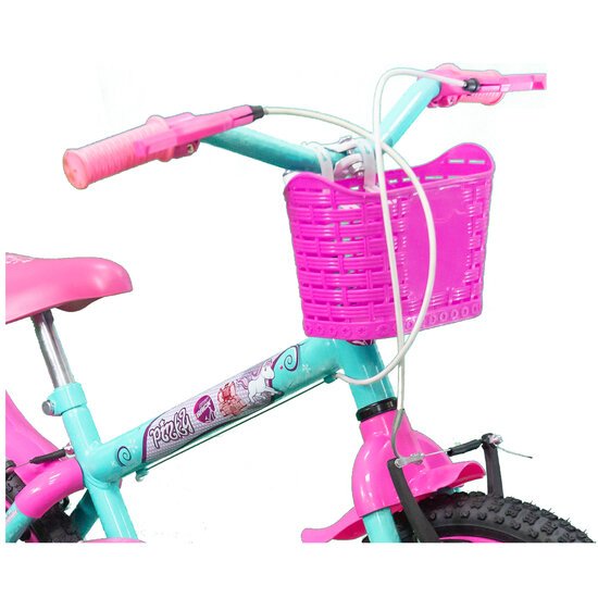 Bicicleta Infantil Aro 16 Caloi Barbie - Rosa+Azul