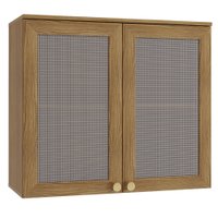 Armário Aéreo Kappesberg Botanic 80cm com Tela, 2 Portas, MDP - M633