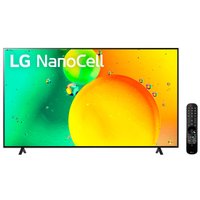 Smart TV LG 75” 4K NanoCell, Geforce Now, ThinQAI, Google, Alexa - 75NANO75