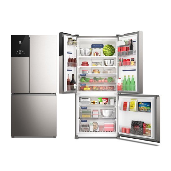 Geladeira Electrolux 3 Portas 590 Litros Frost Free  AutoSense Inox - IM8S