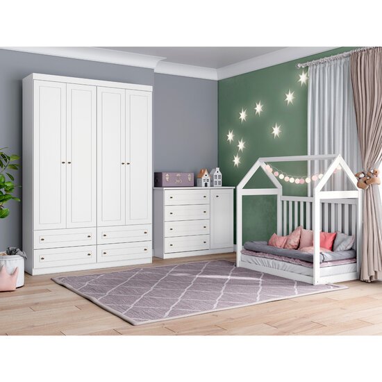 Quarto de Bebê Completo Americano Henn, MDF - IEI142-05