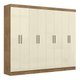 Guarda-Roupa / Roupeiro Maxel Paris, 8 Portas, 4 Gavetas, 100% MDF