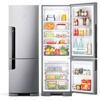 Geladeira Consul Frost Free Duplex 397 Litros Evox com Freezer Embaixo - CRE44BK