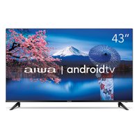 Smart TV Android D-LED 43'' Aiwa, 2 HDMI, 2 USB, Wi-Fi - AWS-TV-43-BL-02
