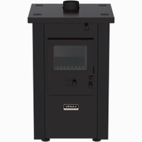 Calefator à Lenha Venax Vulcano, Dupla Combustão, Preto