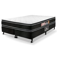 Conjunto Cama Box King Castor Black & White Air D33 - 193x203 cm