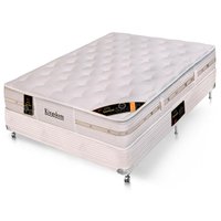 Conjunto Cama Box Casal Castor Kingdom Aloe Vera Pocket System - 138x188 cm