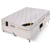 Conjunto Cama Box Queen Castor Kingdom Aloe Vera Pocket System - 158x198 cm