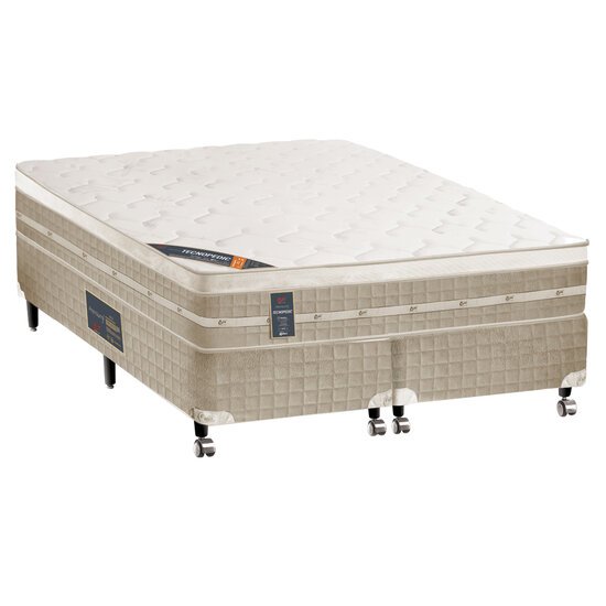 Conjunto Cama Box King Castor Premium Tecnopedic System, Molas - 193x203 cm