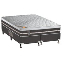 Conjunto Cama Box Queen Castor Premium Gel, Espuma Fresh Comfort - 158x198 cm