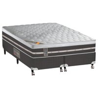 Conjunto Cama Box King Castor Premium Gel, Espuma Fresh Comfort - 193x203 cm