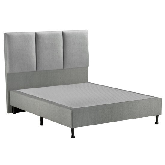 Base Cama Box King e Cabeceira S. Design Monreale para Colchão de 193cm, Cinza