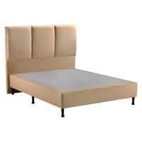 Base Cama Box Solteiro Cabeceira S. Design Monreale para Colchão de 88cm Marrom