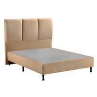 Base Cama Box Casal e Cabeceira S. Design Monreale para Colchão de 138cm, Marrom