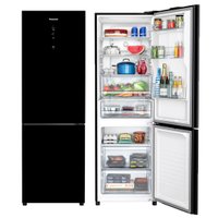 Geladeira Panasonic 2 Portas 397 Litros Frost Free Inverter, Preta - NR-BB41