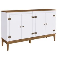 Aparador Buffet Movelbento Colonial, 4 Portas, MDP e MDF - MB1014