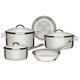 Conjunto de Panelas Tramontina Solar 5 Peças Aço Inox, Fundo Triplo - 65510/780