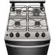 Fogão a Gás de Piso 4 Bocas Electrolux em Inox com VaporBake, Branco - FE4IB