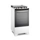 Fogão a Gás de Piso 4 Bocas Electrolux em Inox com VaporBake, Branco - FE4IB