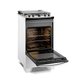 Fogão a Gás de Piso 4 Bocas Electrolux em Inox com VaporBake, Branco - FE4IB