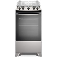 Fogão a Gás de Piso 4 Bocas Electrolux em Inox com VaporBake, Cinza- FE4IS
