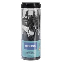 Faqueiro Brinox Riviera com 24 Peças, Preto - 6025/712 