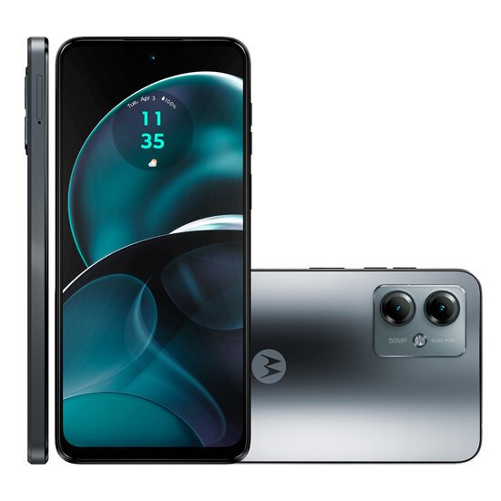 Smartphone Motorola Moto G14, 50MP + 2MP, 128GB, 4G, Grafite - XT2341