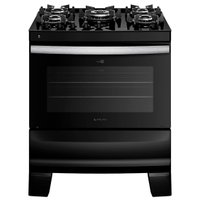 Fogão 5 Bocas Preto com Mesa de Vidro Atlas Agile Up Bivolt