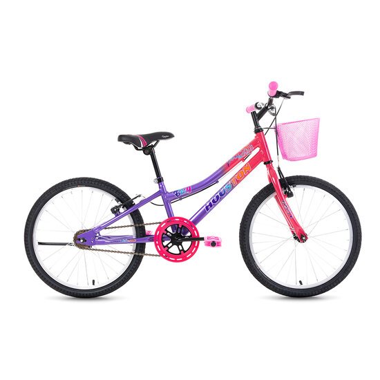 Bicicleta Houston Nina Aro 20 Rígida 1 Marcha - Rosa