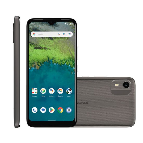 Smartphone Nokia C12 64GB, 6,3'' HD+, Cinza - NK120 