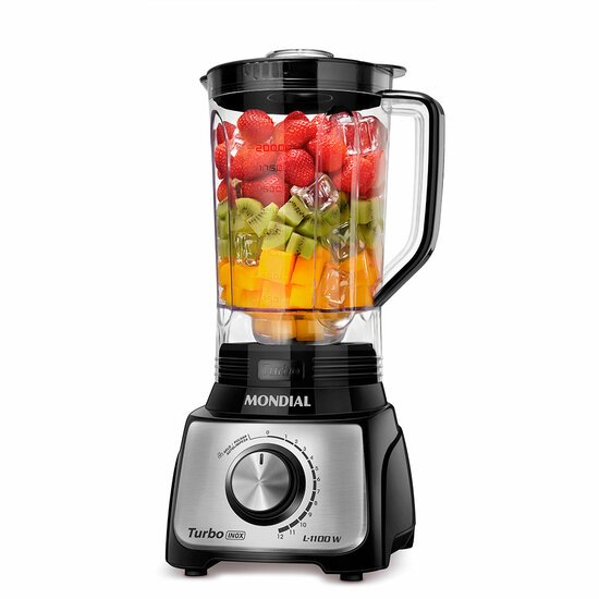 Liquidificador Mondial Turbo Inox 3L - L-1100-BI