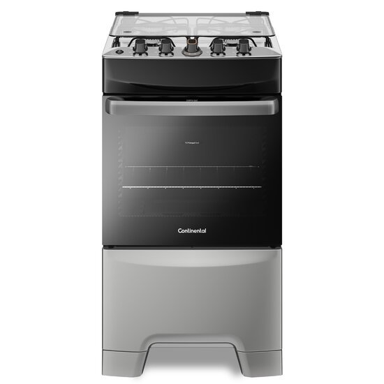 Fogão 4 Bocas Continental Brasil Inox - Bivolt - Fc4is Fogão 4 Bocas Continental Brasil Inox - Bivolt - Fc4is
