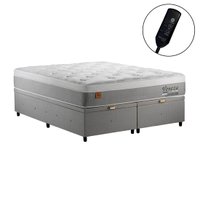 Conjunto Box Baú King 193x203 Sono Design com Massageador, Veneza