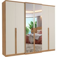 Guarda-Roupas 6 Portas 4 Gavetas THB Valência Full Glass