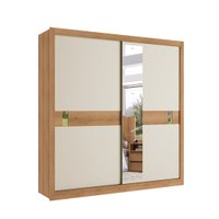 Guarda-Roupa 2 Portas 4 Gavetas THB Copenhagen Glass