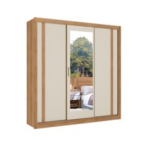 Guarda-Roupa 3 Portas 4 Gavetas THB Ibiza Glass