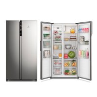 Geladeira Electrolux Frost Free 435 Litros Inverter Side by Side Inox - IS4S