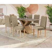 Conjunto de Mesa com 6 Cadeiras Kappesberg Graviola