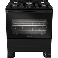 Fogão à Gás 5 Bocas Mueller, Preto Fosco - MFV5BF