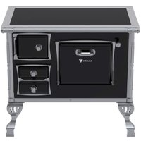 Fogão à Lenha Vidro Vitrocerâmico Venax GII N1 Premium, Preto