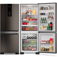 Geladeira Frost Free Brastemp Inverse 447 litros Black Inox - BRE57FE