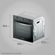 Forno de Embutir a Gás Continental 80 Litros com TOPLimpaFácil - OC8GM