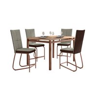 Conjunto de Mesa com 4 Cadeiras Fabone Valencia