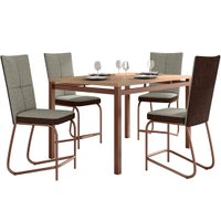 Conjunto de Mesa com 4 Cadeiras Fabone Valencia